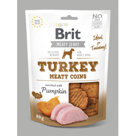 Brit Jerky Turkey Meaty Coins 80g