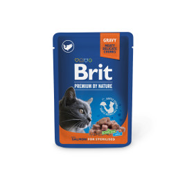 Brit Premium Cat kapsa Salmon for Sterilised 100g