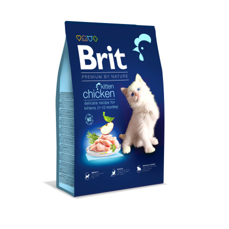 Brit Premium Cat by Nature Kitten Chicken 8kg