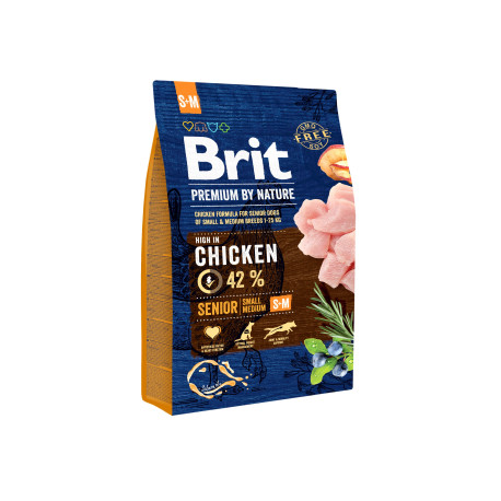 Brit Premium Dog by Nature Senior S+M 3kg