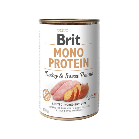 Brit Dog konz Mono Protein Turkey & Sweet Potato 400g