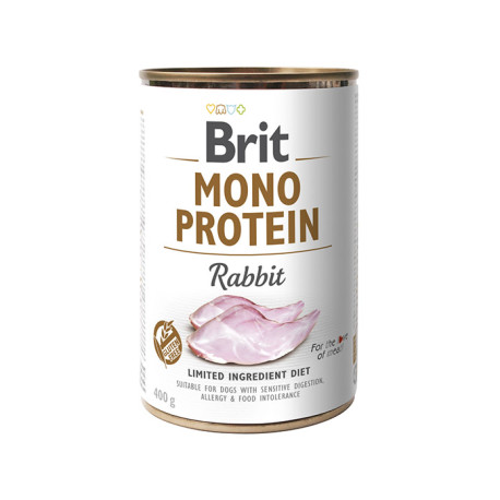 Brit Dog konz Mono  Protein Rabbit 400g