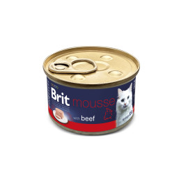Brit Premium Cat by Nature Mousse Beef 85g
