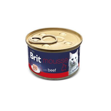 Brit Premium Cat by Nature Mousse Beef 85g