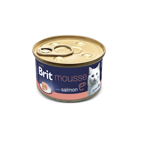 Brit Premium Cat by Nature Mousse Salmon 85g