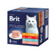 Brit Premium Cat by Nature Mousse Multipack, 8x85g