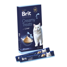 Brit Premium Cat by Nature Creamy Treats Liver 6x15g