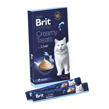 Brit Premium Cat by Nature Creamy Treats Liver 6x15g