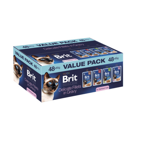 Brit Premium Cat by Nature Value Pack Sterilized 48ks