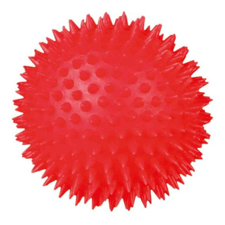 Hračka pes Koule ježatá vinyl 10cm TR 1ks