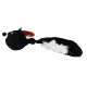 Hračka pes Míč s ocáskem pískací 26 cm Skinneeez