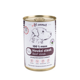 All Animals DOG hovězí steak 400g