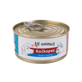 All Animals kočkopes Steak z kachny 100g