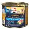 Konzerva Ontario Adult kuřecí pate s příchutí borůvek 200g