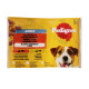 Pedigree kapsa Adult hovězí/drůbeží v želé 4x100g