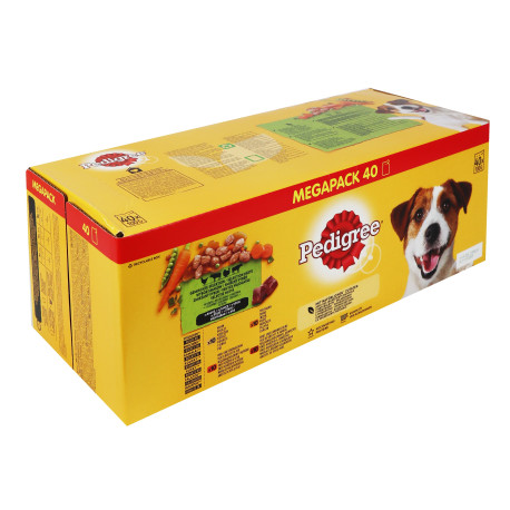 Pedigree kapsa mas.výběr se zeleninou ve šťávě 40x100g