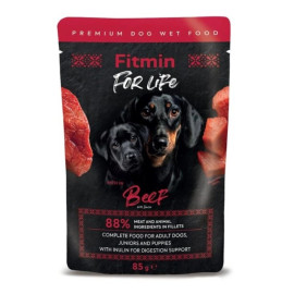 Fitmin For Life dog Hovězí s inulinem kapsa 85g