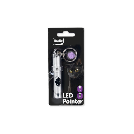 Hračka kočka LED světlo laser motiv MYŠ 8cm