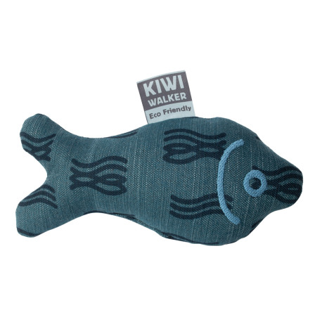 Hračka pes 4Elements Plush Fish modrá Kiwi