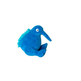 Hračka pes PLUSH plyš,pískací,modrá 16cm Kiwi
