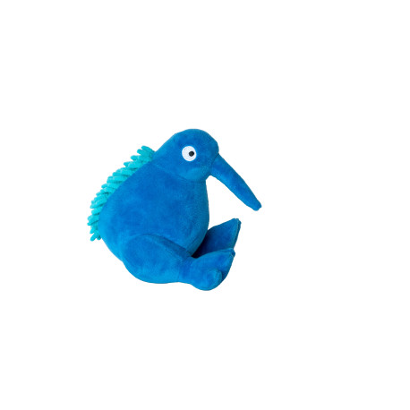 Hračka pes PLUSH plyš,pískací,modrá 16cm Kiwi