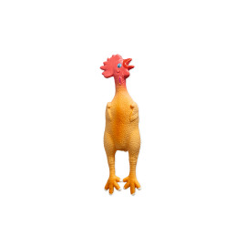 Hračka pes Kuře pískací 25cm latex KAR