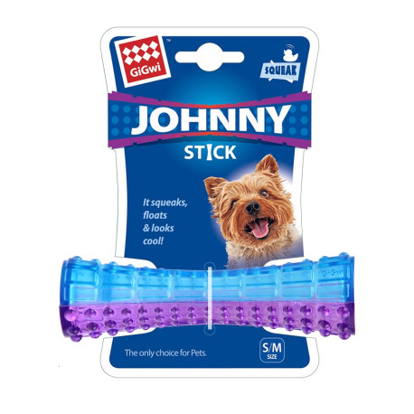 Hračka pes GiGwi Johnny Stick Small aport modro/purpur