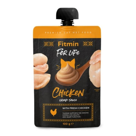Fitmin For Life cat Cream sauce kuřecí kapsa 100g