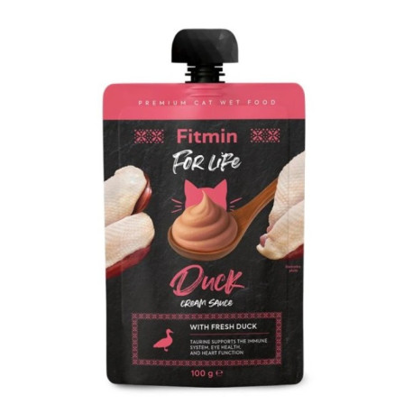 Fitmin For Life cat Cream sauce kachní kapsa 100g
