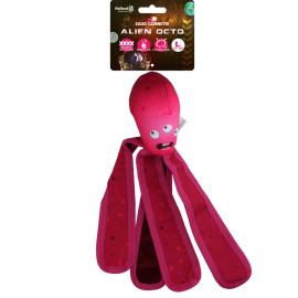 Hračka pes Dog Comets Alien Octo L 37cm růžová