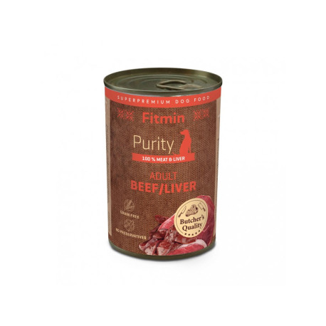 Fitmin dog Purity tin konz Adult Beef&Liver 400g
