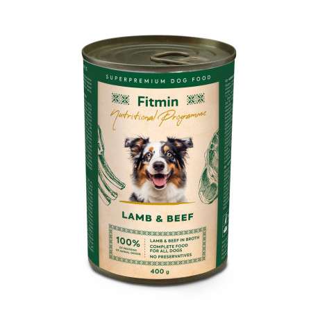 Fitmin dog NP konz. jehněčí a hovězí 400g