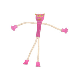 Hračka pes animALL Opice kůže s provazy, barevná 48cm