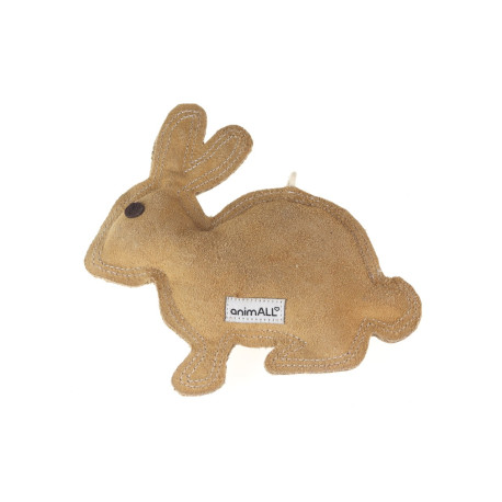 Hračka pes animALL Králík kůže, natural 20x20cm