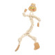 Hračka pes animALL Krůta kůže+lano Mr.Roper 47cm