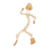Hračka pes animALL Krůta kůže+lano Mr.Roper 47cm