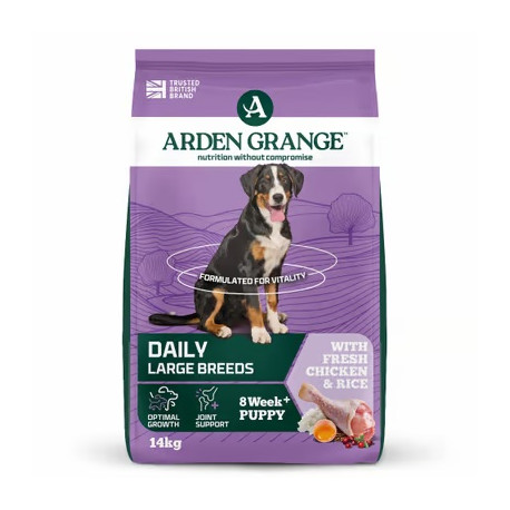 Arden Grange Dog Puppy/Junior Large with Chic&Rice14kg
