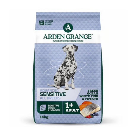 Arden Grange Dog GF Adult Sen.Oc.White Fish&Potato14kg