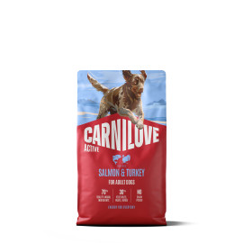 Carnilove Dog Active Dry Salmon&Turkey Adult AB 4kg