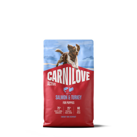 Carnilove Dog Active Dry Salmon&Turkey Puppies 4kg