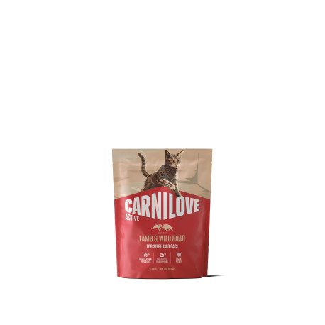 Carnilove Cat Active Dry Lamb& Wild Steril.Ad.AB400g
