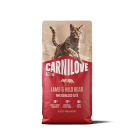 Carnilove Cat Active Dry Lamb& Wild Steril.Ad.AB 6kg