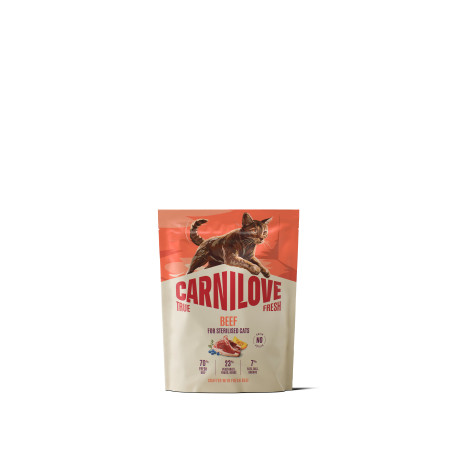 Carnilove Cat True Fresh Dry Beef Steril. Ad.AB 400g