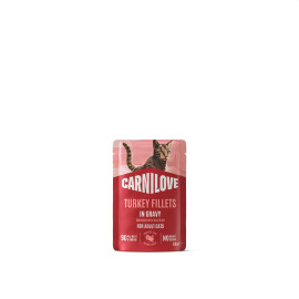 Carnilove Cat Pouch Gravy Turkey+Valerian 85g