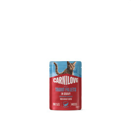 Carnilove Cat Pouch Gravy Trout+Echinacea 85g