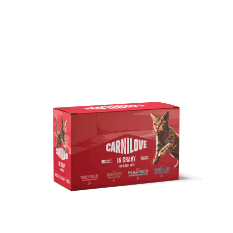 Carnilove Cat Pouch Gravy Multipack 12x85g