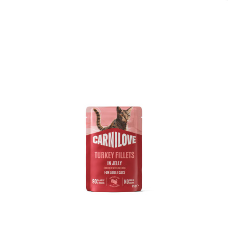 Carnilove Cat Pouch Jelly Turkey+Valerian 85g