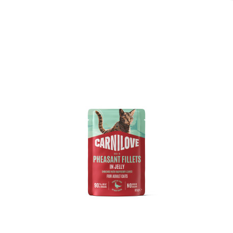 Carnilove Cat Pouch Jelly Pheasan+Raspberry Leaves 85g