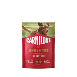 Carnilove Dog Pouch Paté Turkey&Duck+Timothy  300g