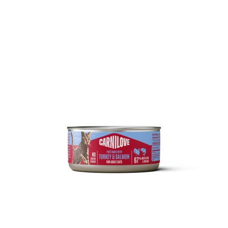 Carnilove Cat Can Paté Turkey & Salmon 100g